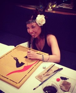 Divinity Chan live painting at Social Shopper 4th Anniversary Event