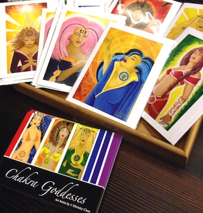 Chakra Goddesses Greeting Cards © Divinity Chan