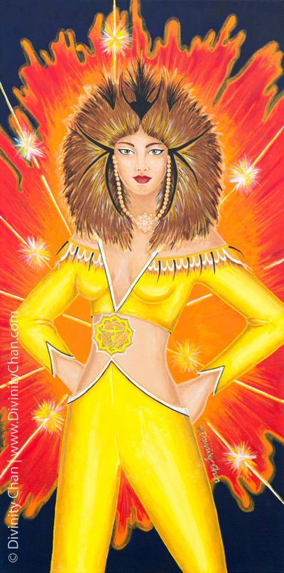 Manipura Solar Plexus Chakra Goddess © Divinity Chan