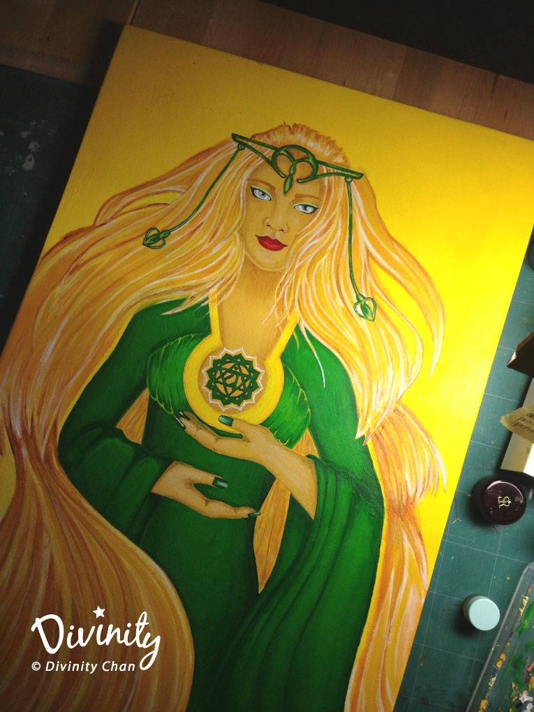 Anahata heart chakra goddess