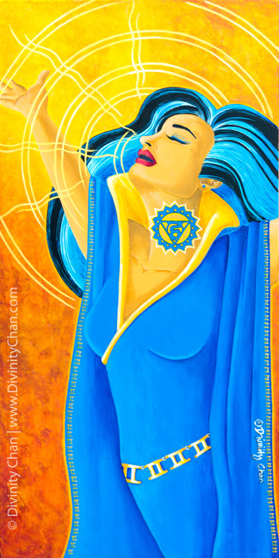 Vishuddha Throat Chakra Goddess © Divinity Chan