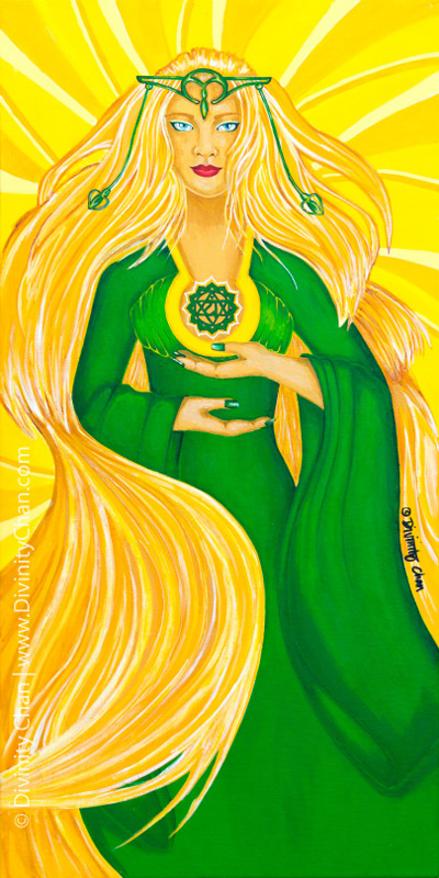 Anahata Heart Chakra Goddess © Divinity Chan