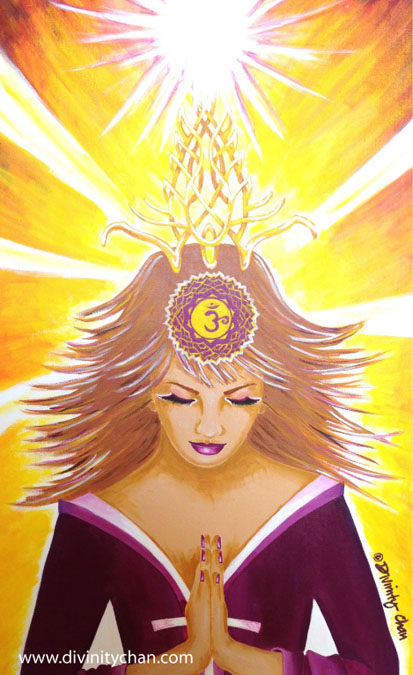 Sahasrara Crown Chakra Goddess © Divinity Chan