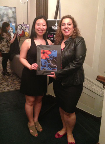 Pink and Black Art Auction 2015 - winner of Blue