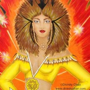 Manipura Solar Plexus Chakra Goddess (art in progress pics)