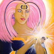 Ajna Third Eye Chakra Goddess (art in progress pics)