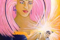 Ajna Third Eye Chakra Goddess (art in progress pics)