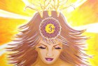 Sahasrara Crown Chakra Goddess (art in progress pics)